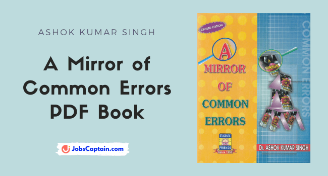 Mirror of Common Errors PDF Book By Ashok Kumar