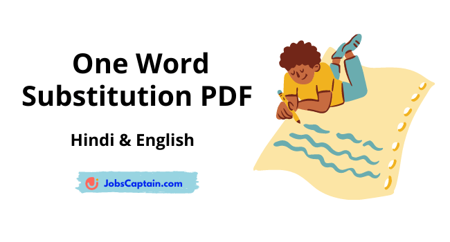 One Word Substitution PDF Download