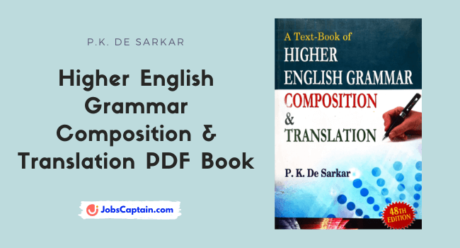 PK De Sarkar English Grammar Book PDF