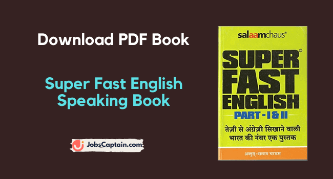 Super Fast English Speaking Book Pdf