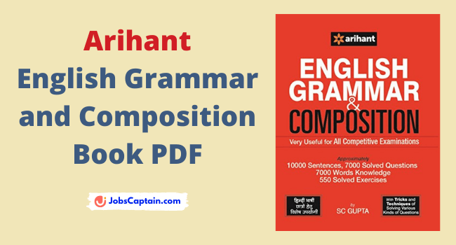 Arihant English Grammar Book PDF