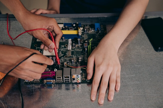 Electrical Engineering Students Practice