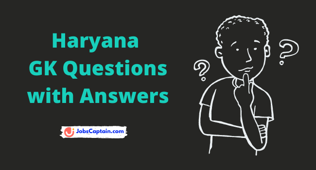 Haryana GK Questions with Answers