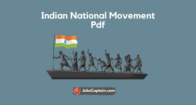 Indian National Movement Pdf download