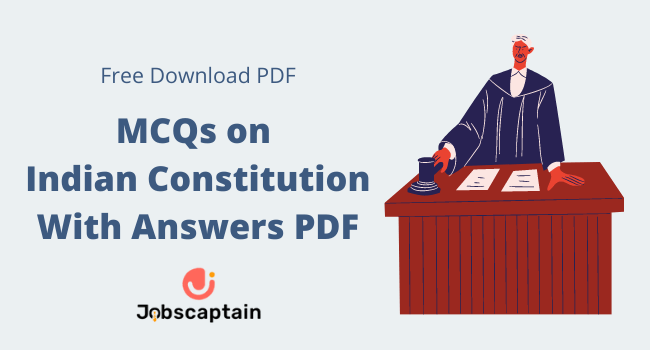 Multiple Choice Questions on Indian Constitution With Answers PDF