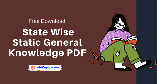 Static GK State Wise PDF