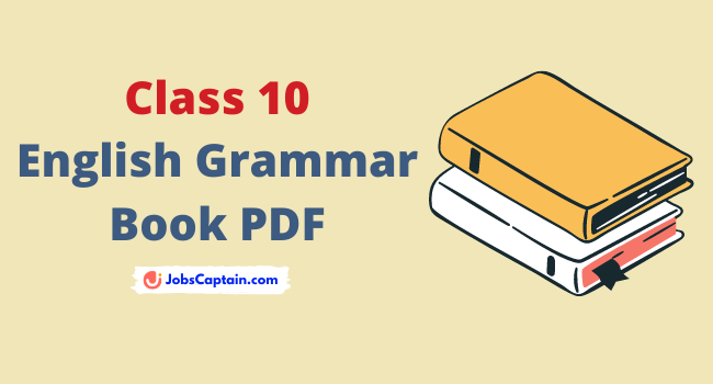 10th Class English Grammar Book PDF