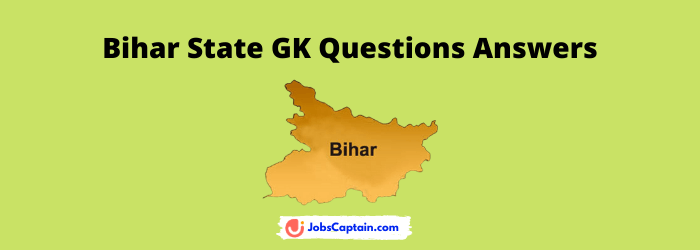 Bihar State GK Questions Answers