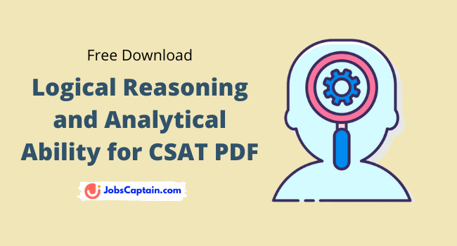 Logical Reasoning and Analytical Ability for CSAT PDF