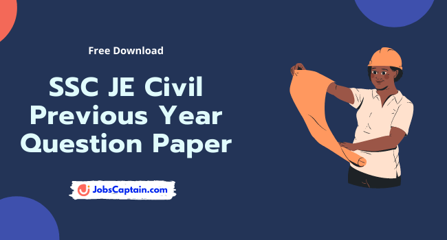 SSC JE Civil Previous Year Question Paper