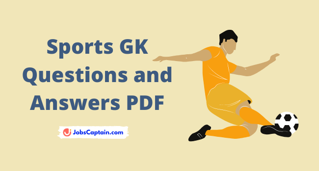 Sports GK Questions and Answers PDF