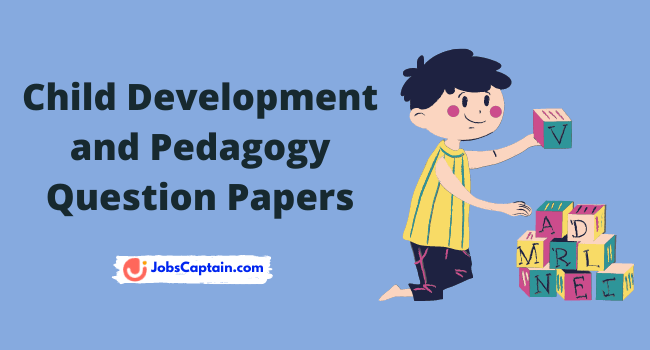 child development and pedagogy question paper with answers pdf