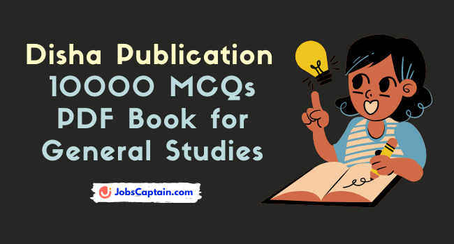 Disha 10000 MCQs PDF Book for General Studies