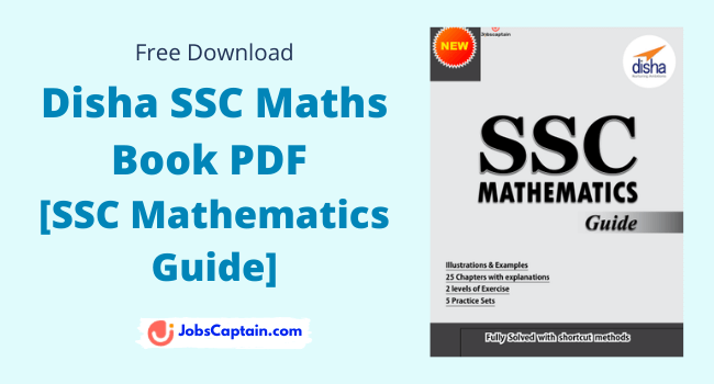 Disha SSC Maths Book PDF [SSC Mathematics Guide]