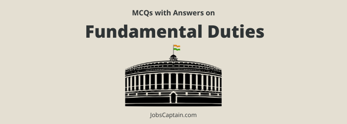 MCQ On Fundamental Duties