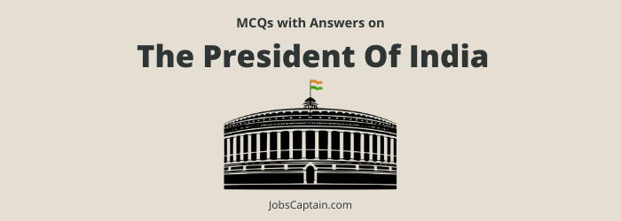 MCQ On President Of India