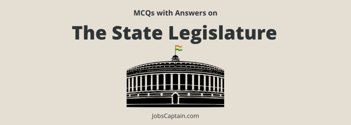 MCQ On State Legislature