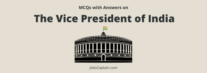 MCQ On Vice President Of India