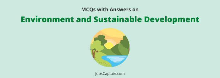 MCQ on Environment and Sustainable Development