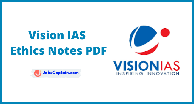 Vision IAS Ethics Notes PDF