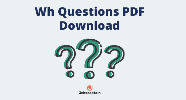 What Is Wh Questions Pdf