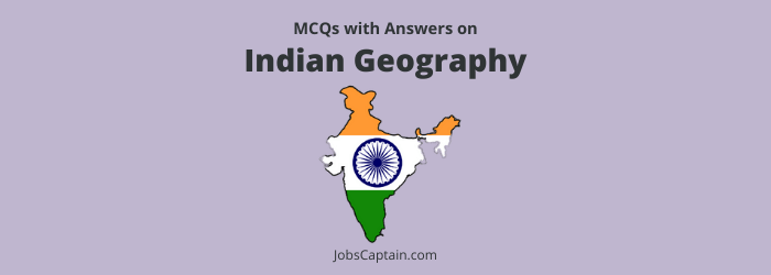 Indian geography mcq questions