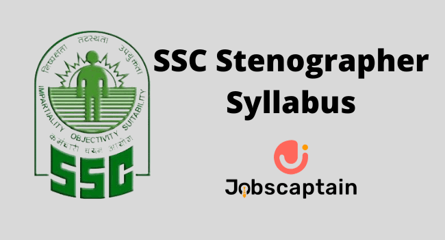 SSC Stenographer Syllabus