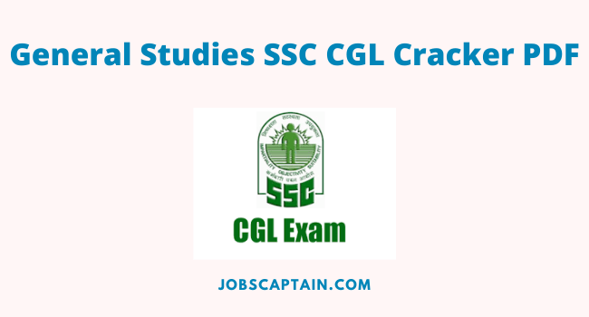 General Studies SSC CGL Cracker PDF