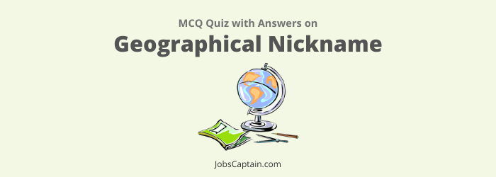 Geographical Nickname Quiz