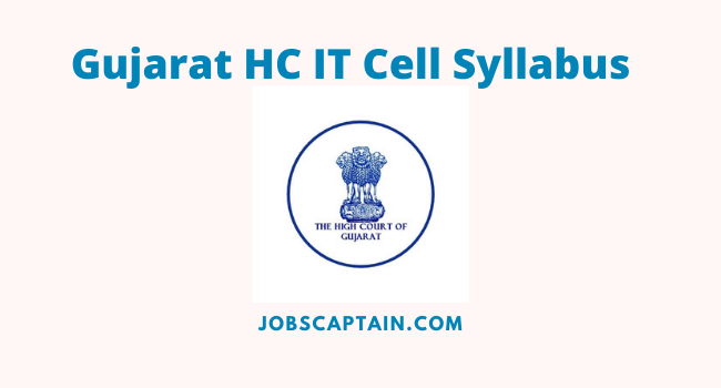 Gujarat HC IT Cell Syllabus