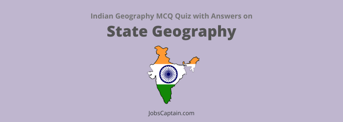 MCQ on States Geography of India