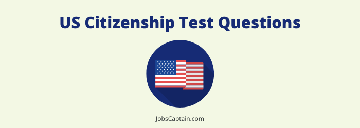 US Citizenship Test Questions