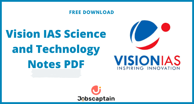 Vision IAS Science and Technology Notes PDF