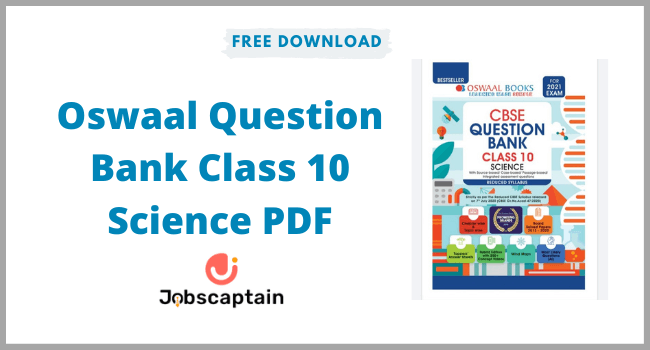 Oswaal Question Bank Class 10 Science PDF