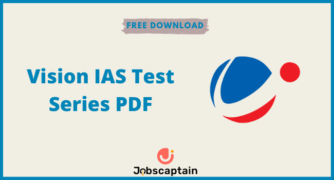 Vision IAS Test Series PDF