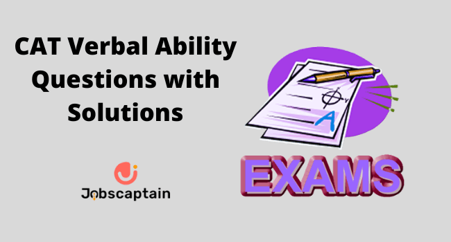CAT Verbal Ability Questions with Solutions