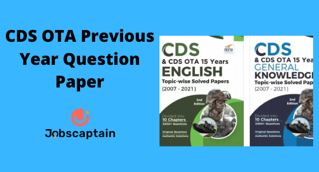 CDS OTA Previous Year Question Paper