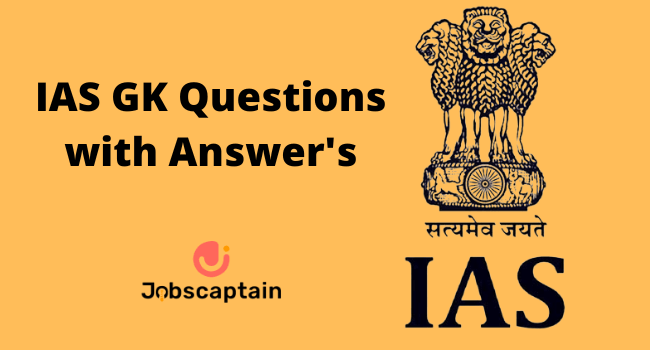 IAS GK Questions