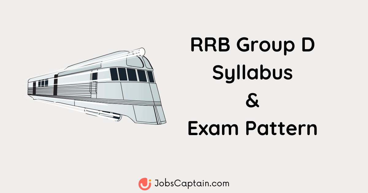 RRB Group D Syllabus and exam pattern